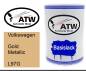 Preview: Volkswagen, Gold Metallic, L97G: 500ml Lackdose, von ATW Autoteile West.